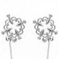 Preview: Metallic Flower Nipple Clips with Chain – Kink