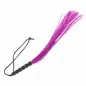 Preview: Mini silicone whip with 6 purple beads, 26cm – Kink