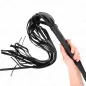 Preview: Black Whip with Short Handle and Long Tail 70cm – Kink