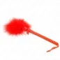 Preview: Nylon rope wand with pillow feathers and red bow 25cm – Kink