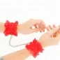 Preview: Elastic Lace Wrist Cuffs, Red – Kink