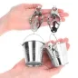 Preview: Japanese cloverleaf nipple clamps with bucket, silver – Kink