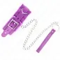 Preview: Collar and Leash 65cm With Restrictions Purple – Kink