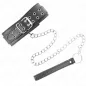Preview: Halskette Mit Riemen 65cm Silber Schnallen – Kink