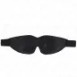 Preview: Black eye mask with elastic band, on a white background.
