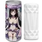Preview: Can with anime character and a white, textured cylindrical object next to it.