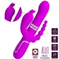 Preview: PRETTY LOVE - CAMMY TRIPLE VIBRATOR MULTIFUNKTION 4 IN 1 ROSA