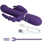 Preview: PRETTY LOVE - CAMMY TRIPLE VIBRATOR MULTIFUNKTION 4 IN 1 LILA