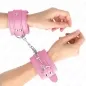 Preview: Einfache Handgelenksfesseln Rosa – Kink
