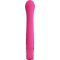 Preview: PRETTY LOVE - NOVAK RABBIT VIBRATOR 12 VIBRATIONEN ROSA hochkant rückseite