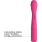Preview: PRETTY LOVE - NOVAK RABBIT VIBRATOR 12 VIBRATIONEN ROSA Knöpfe beschreibung