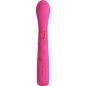 Preview: PRETTY LOVE - NOVAK RABBIT VIBRATOR 12 VIBRATIONEN ROSA hochkant front
