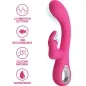 Preview: Rosa Vibrator mit 12 Einstellungen, USB-aufladbar, Silikonmaterial, wasserdicht.
