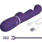 Preview: Shania Triple Rabbit Vibrator Multifunktions-Lila | Pretty Love