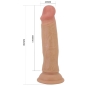 Preview: PRETTY LOVE - QUENTIN REALISTISCHER DILDO 18 CM FLEISCH