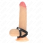 Preview: KINK - LEDER PENISRING MIT DRUCKVERSCHLUSS 39 X 1 CM