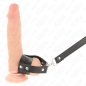 Preview: KINK - PENISRING MIT VERSTELLBAREM LEDERBAND