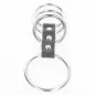 Preview: 4 Metall Penisringe 3.7cm Bis 5cm Durch Leder Verbunden – Kink