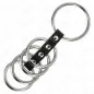 Preview: 5 Penisringe 3.7cm Bis 5cm Metall Durch Leder Verbunden – Kink