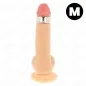 Preview: Penis-shaped toy with suction cup and metal ring, size M.