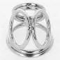 Preview: Triple Chrome Metal Penis Ring 3.8cm to 5cm Model 1 – Kink