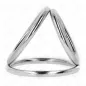 Preview: Triple Chrome Metal Penis Ring 3.8cm to 5cm Model 2 – Kink