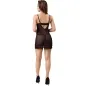 Preview: Melisenda Cf 1709 Bademantel + Hemd + String Schwarz S – Livco Corsetti Fashion