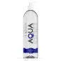 Preview: Transparent bottle with pump dispenser, labelled "AQUA", 1000 ml, water-based.