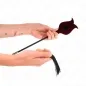 Preview: Rosenform Quastenpeitsche Aus Silikon 45cm – Kink