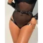 Preview: Handschellen Mit Bondage-Gürtel Schwarz – Subblime