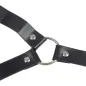 Preview: Bondage Lederriemen Brustklemmen Schwarz – Subblime