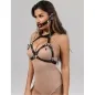 Preview: Bondage Lederriemen Brustklemmen Schwarz – Subblime
