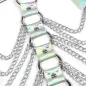 Preview: Brustgurt Mit Ringen Und Ketten Silber – Subblime