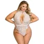 Preview: Spitzen-Bodysuit Weiss S/M – Subblime