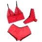 Preview: Nachthemd + Slip Aus Seide Und Spitze Rot S/M – Subblime