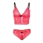 Preview: Nachthemd + Slip Aus Seide Und Spitze Rot L/Xl – Subblime