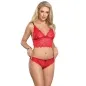 Preview: Nachthemd + Slip Aus Seide Und Spitze Rot L/Xl – Subblime