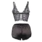 Preview: Nachthemd + Slip Aus Seide Und Spitze Schwarz L/Xl – Subblime