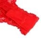 Preview: Sexy Bodysuit with Ruffles + Belt Red L/XL – Subblime