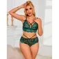 Preview: Bra + Panties Lace Green S/M – Subblime
