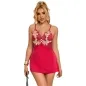 Preview: Babydoll with Red Floral Pattern L/XL – Subblime
