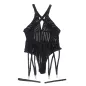 Preview: Bodysuit with Garter Belt Black S/M – Subblime