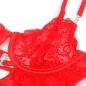 Preview: Lace Babydoll with Adjustable Straps Red S/M – Subblime