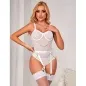 Preview: Body with Chains + Garter Belt White S/M – Subblime