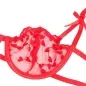 Preview: Bh + String + Strumpfgürtel Mit Herzdruck Rot L/Xl – Subblime