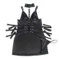 Preview: Black Leather Bondage Bodysuit S/M – Subblime