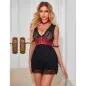 Preview: Bondage-Kleid Aus Spitze Schwarz S/M – Subblime