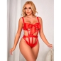 Preview: SUBBLIME - 954468 SEXY DURCHBROCHENER BODY MIT SCHLEIFE ROT S/M
