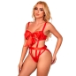Preview: SUBBLIME - 954468 SEXY DURCHBROCHENER BODY MIT SCHLEIFE ROT S/M