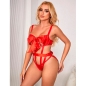 Preview: SUBBLIME - 954468 SEXY DURCHBROCHENER BODY MIT SCHLEIFE ROT S/M